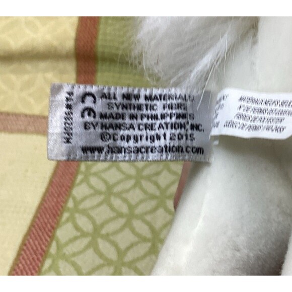 Vintage HANSA White Pegasus Plush Stuffed Animal Toy Posable Legs Hand Crafted - Picture 12 of 16